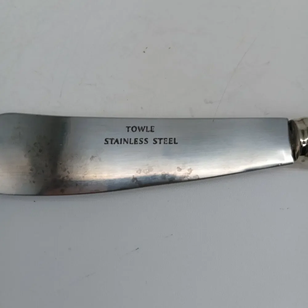4X Towle Boston Antique Hollow Handled Knives And Forks Silverplate
